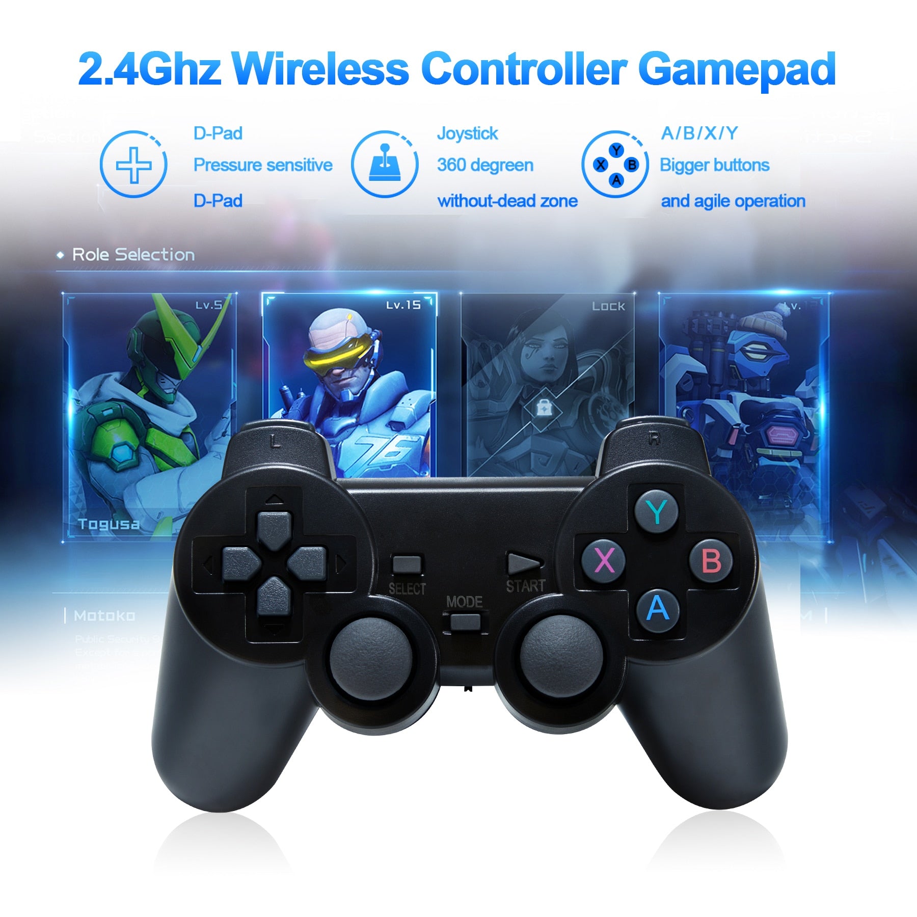 GD10 Retro TV Game Console 4K 60fps HD HDMI Output Ultra Low Latency TV Game Stick 2.4G Dual Handles Portable Home Games Console