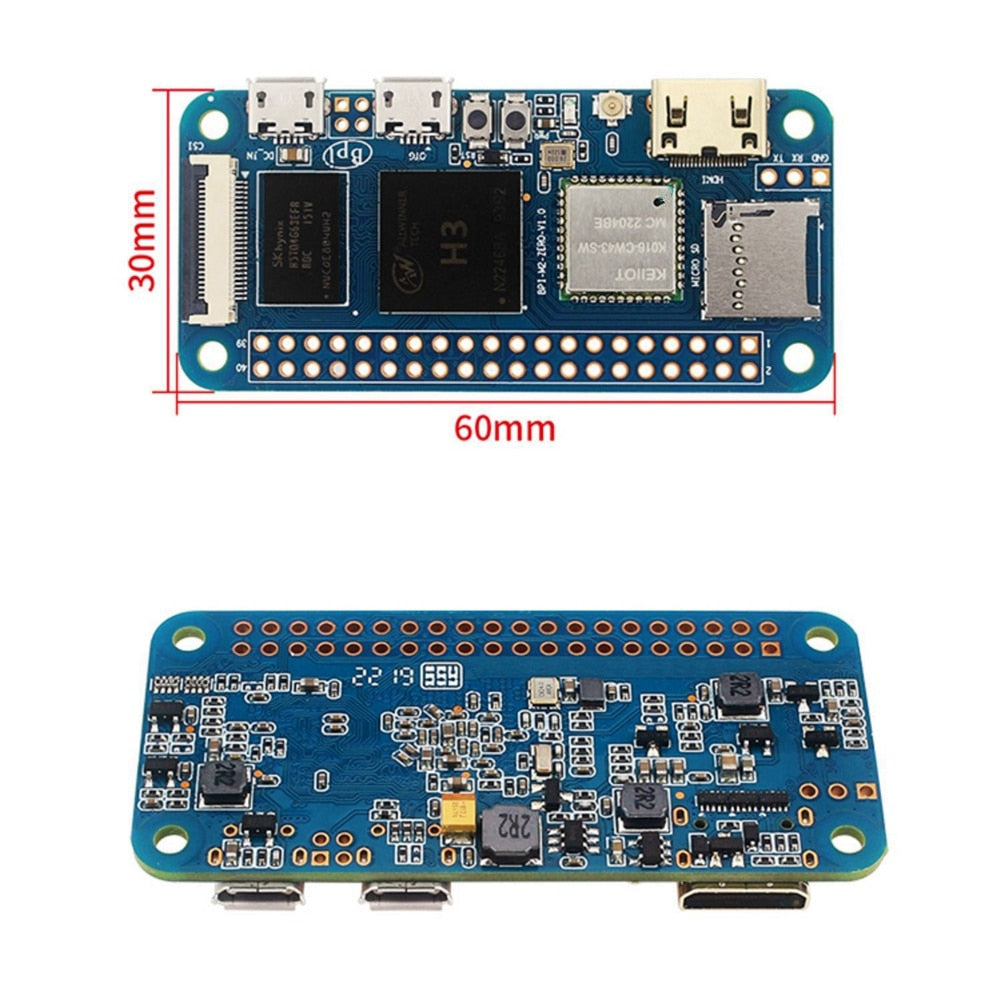 Banana Pi BPi-M2 Zero Quad-core Allwinner H3 512MB DDR3 RAM Support Linux Android Open Source Development Single Board Computer