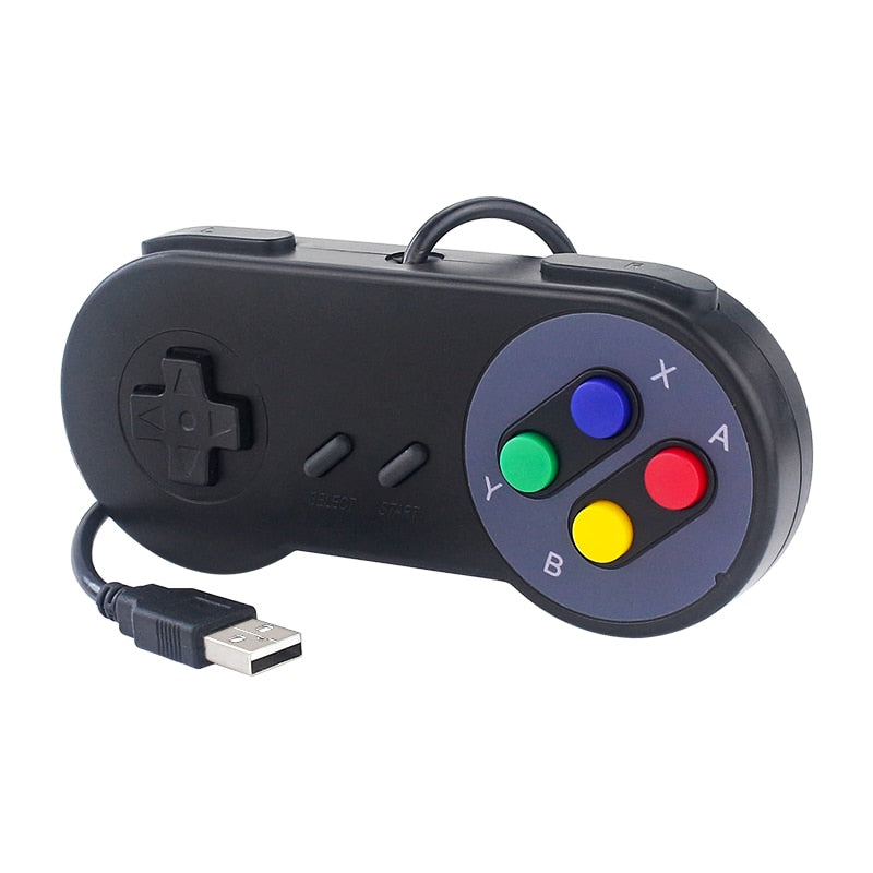 2PCs USB Gamepad Retro Gaming Joystick Wired Controller for Linux SNES Game PC NESPi RetroPie Windows Raspberry Pi 4B 3B+ 3B