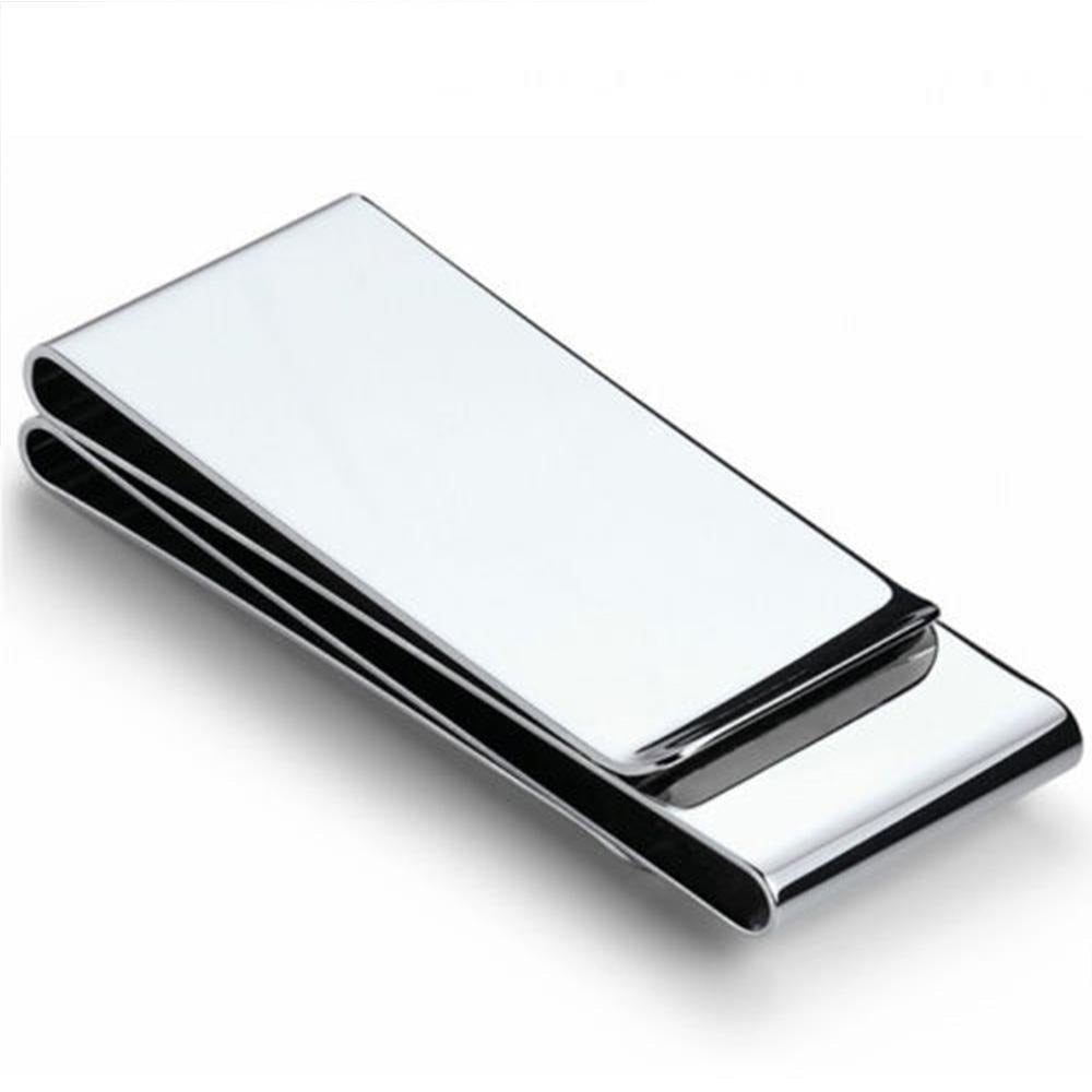 Stainless Man Pocket Money Clip Dollar Metal Clamp Card Clips Credit Cards Money Holder New