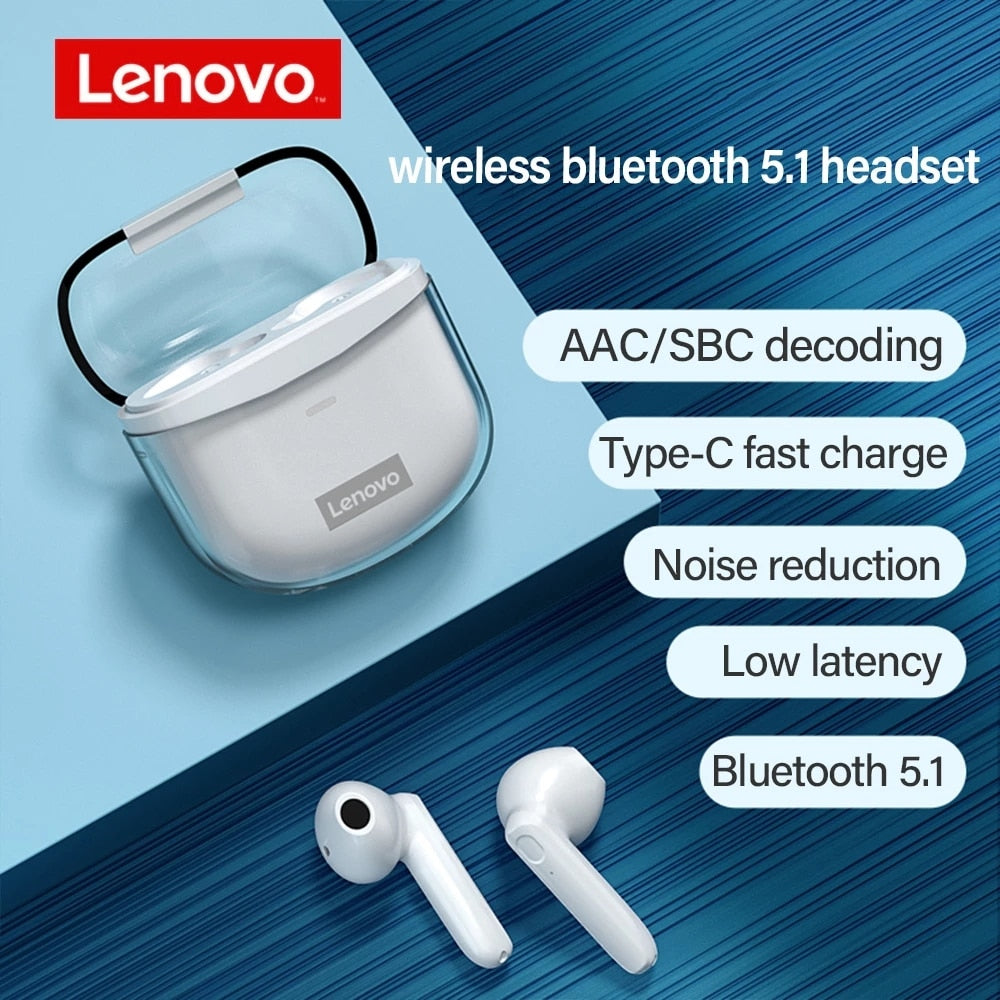 Lenovo XT96 Bluetooth 5.1 Earphones HiFi Stereo TWS Wireless Headphones Touch Control HD call Sports Gaming Headset With Mic