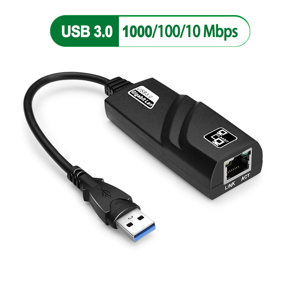 USB 3.0 2.0 Typc C to Gigabit Ethernet Rj45 Lan Adapter Network Card for Windows 10 PC Xiaomi Mi Box 3 S Nintend Switch Ethernet