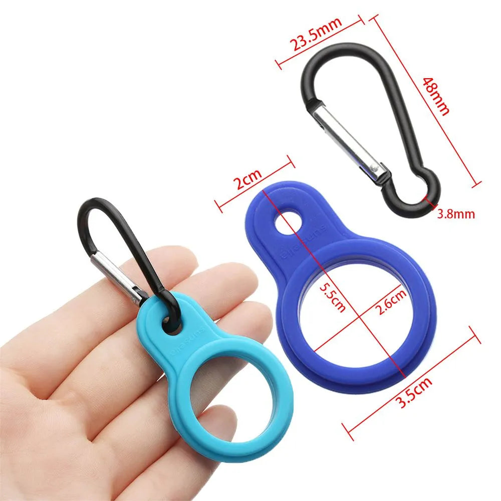 Arrival Accessories Camping Hiking Tool Water Bottle Holder Rubber Buckles Hook Sports Kettle Buckle Outdoor Carabiner