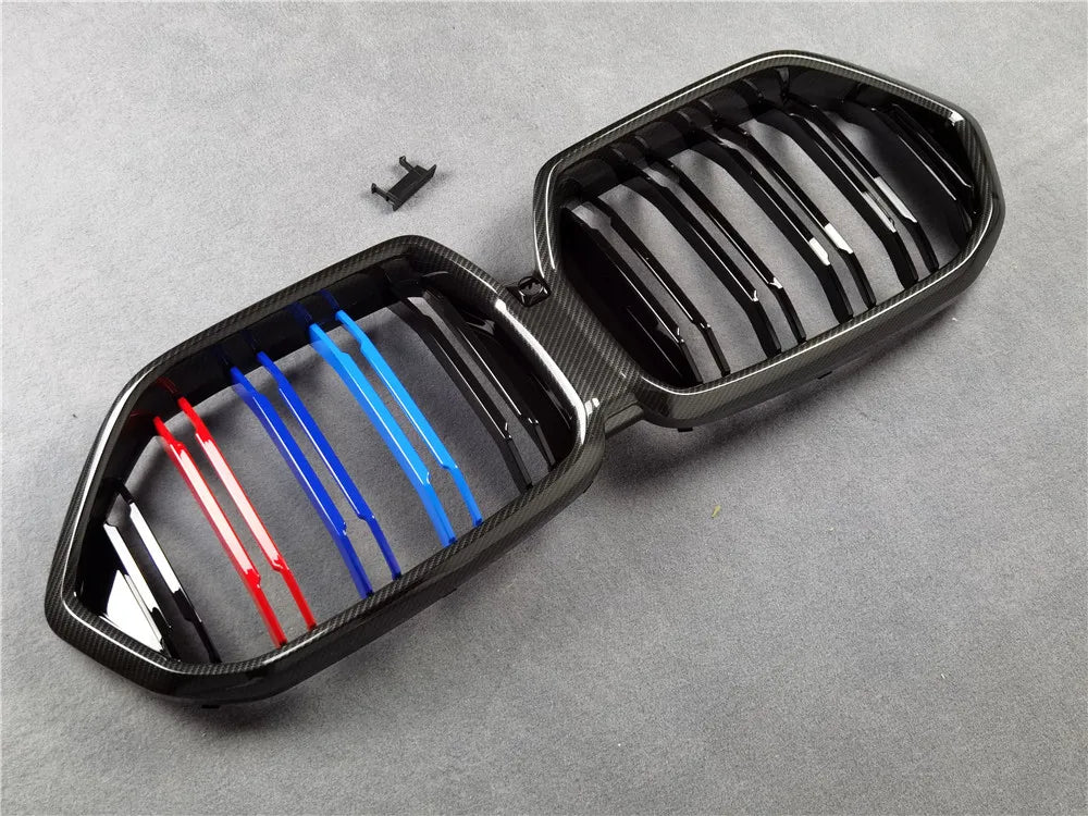 M Color Carbon Grill For Bmw F20 F22 E46 E90 E92 F30 F34 F32 G30 E60 F10 E84 F48 X3 X4 X5 X6 F06 F12 F01 F07 Dual LIne Grille