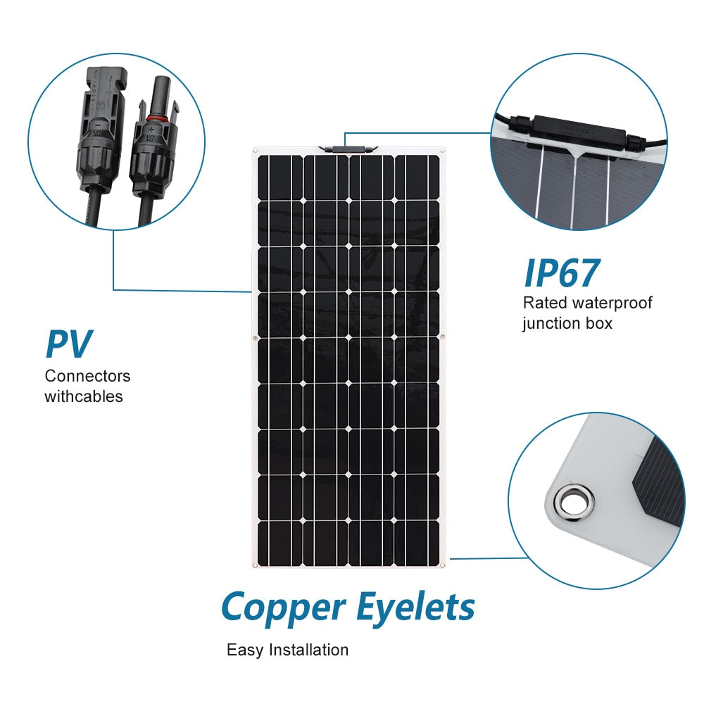 Glass Monocrystalline Solar Charger Off Grid