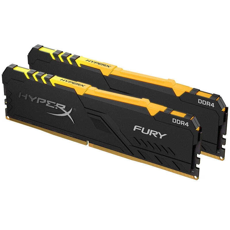 كينغستون HyperX FURY RAM DDR4 RGB الذاكرة 2400MHz 2666MHz 3000MHz 3200MHz 3466MHz DIMM XMP ميموريا ddr4 لذاكرة وصول عشوائي مكتبية Ram