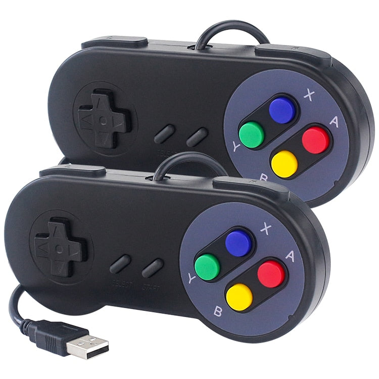 2PCs USB Gamepad Retro Gaming Joystick Wired Controller for Linux SNES Game PC NESPi RetroPie Windows Raspberry Pi 4B 3B+ 3B