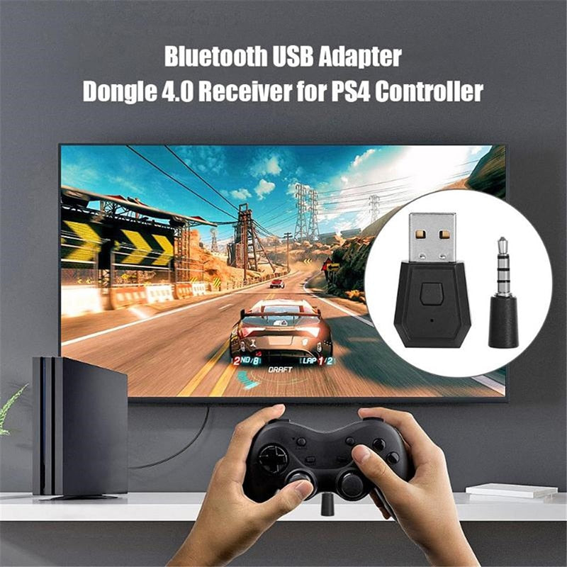 VAORLO PS4 USB Bluetooth Adapter For PS4 Gamepad Game Controller Console Headphone Wireless Dongle Bluetooth Transmiter With MIC