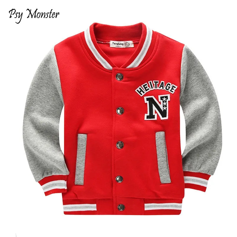 School Baseball Coats for Student Boys Girls Spring Jacket Children's Autumn Sports Basketball Running Clothes for Kids A73