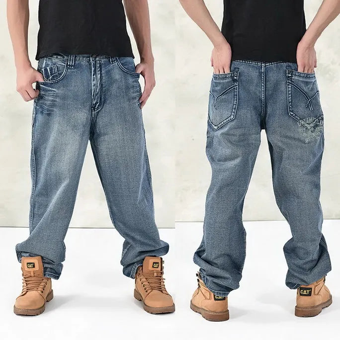 HOT New 2023 Large Size 30-44 46 Jeans Fashion Loose