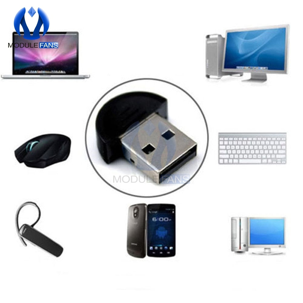 محول بلوتوث USB صغير دونجل لاسلكي لأجهزة الكمبيوتر المحمول التي تعمل بنظام التشغيل Windows XP Win7 والكمبيوتر الشخصي Vista