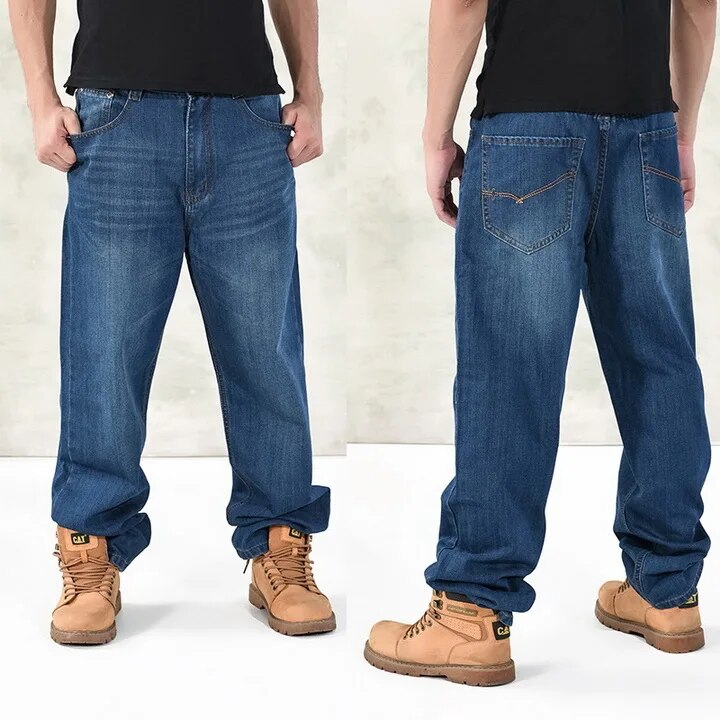 HOT New 2023 Large Size 30-44 46 Jeans Fashion Loose