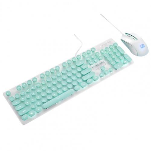 1 Set Wired Keyboard Mouse Combos Mechanical Feel Backlight USB Gaming Wired Keyboard Mouse Set Kit Computer Accessories