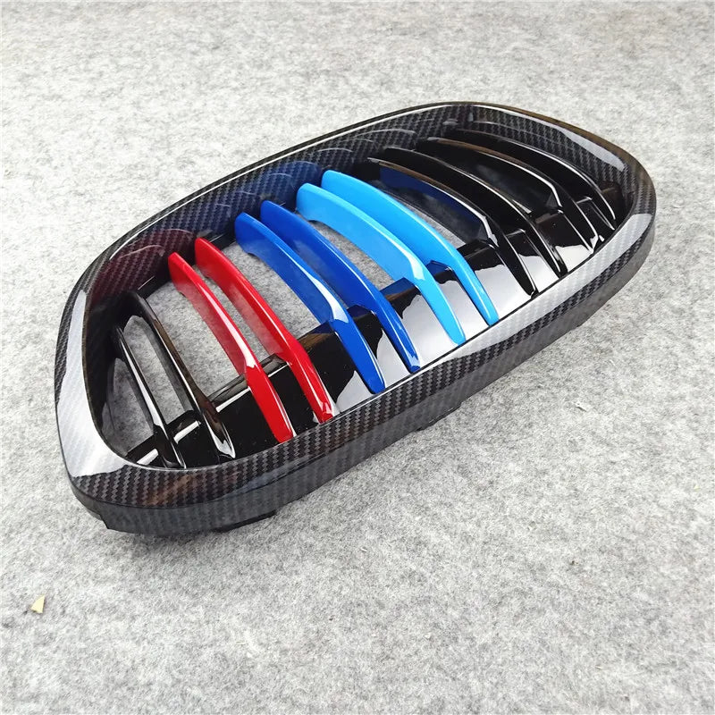 M Color Carbon Grill For Bmw F20 F22 E46 E90 E92 F30 F34 F32 G30 E60 F10 E84 F48 X3 X4 X5 X6 F06 F12 F01 F07 Dual LIne Grille