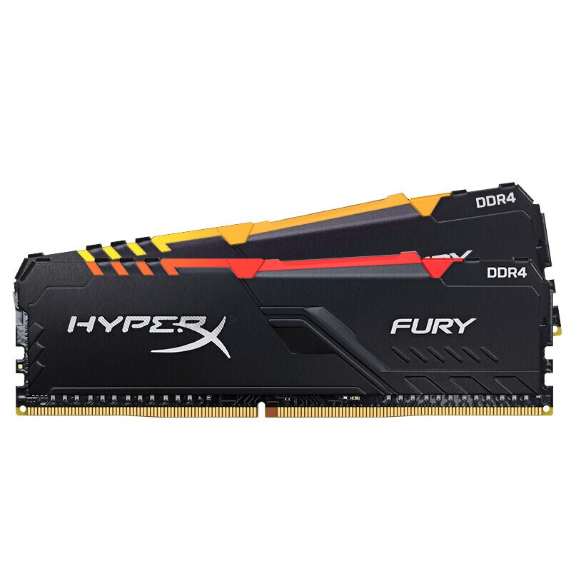 كينغستون HyperX FURY RAM DDR4 RGB الذاكرة 2400MHz 2666MHz 3000MHz 3200MHz 3466MHz DIMM XMP ميموريا ddr4 لذاكرة وصول عشوائي مكتبية Ram