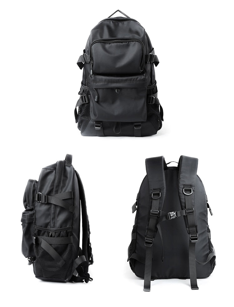 Men Fashion Personalized Travel Backpack Light Weight Large Space 17inch Laptop Bag Teenage Outdoor Waterproof School Bag