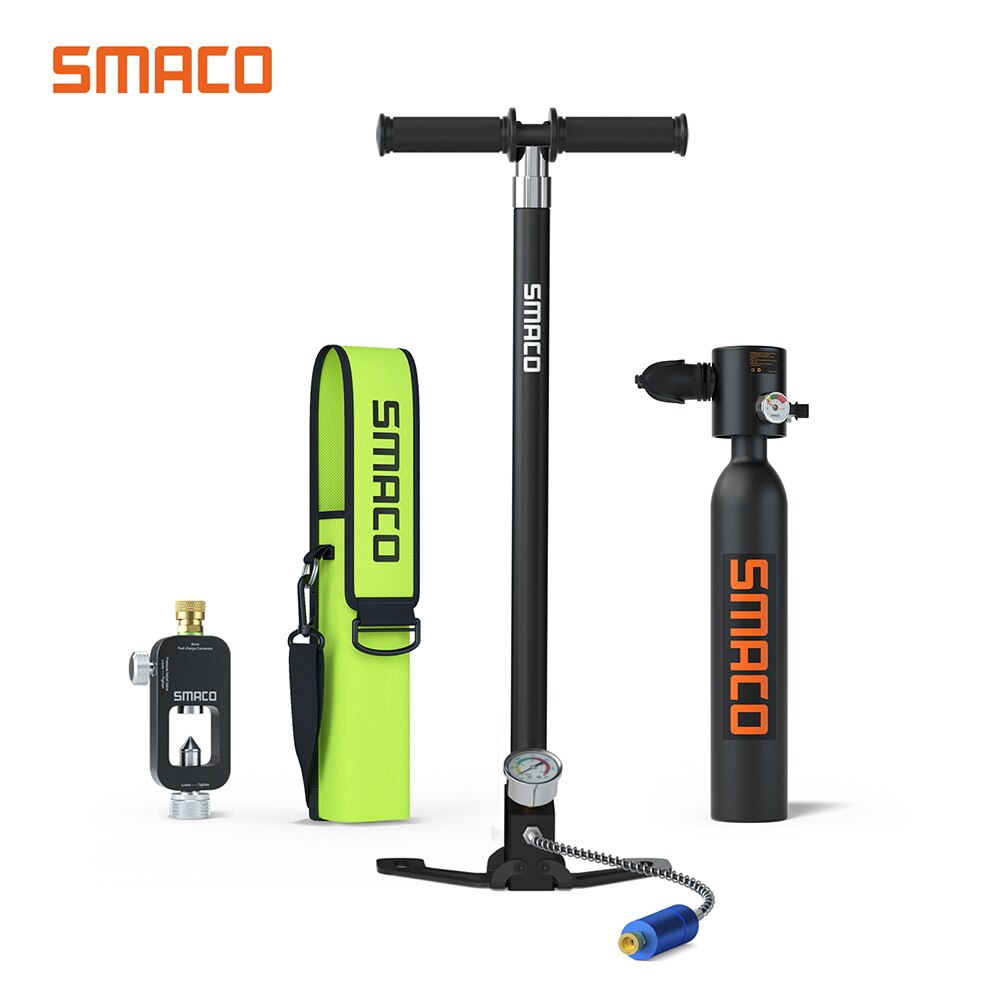 Smaco Mini Scuba Tank Diving Gear Scuba Diving Equipment Portable Mini Dive Tank Oxygen Cylinder Refillable Pony Air Up Bottle