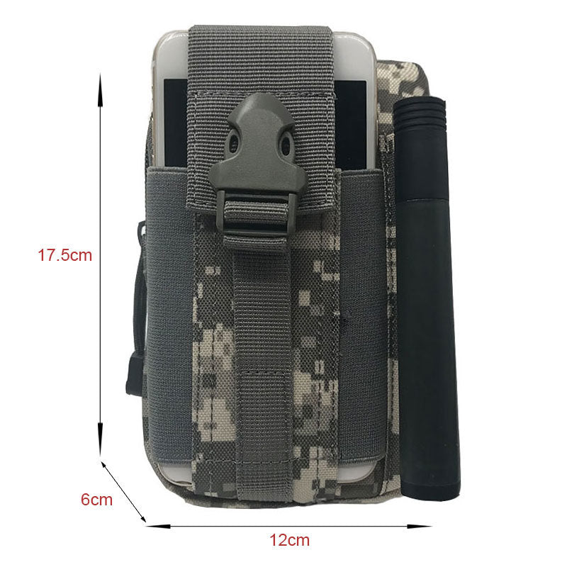 Outdoor Men Waist Pack Bum Bag Pouch Waterproof Tactical Military Sport Hunting Belt Molle Nylon Mobile Phone Bags Travel Tools