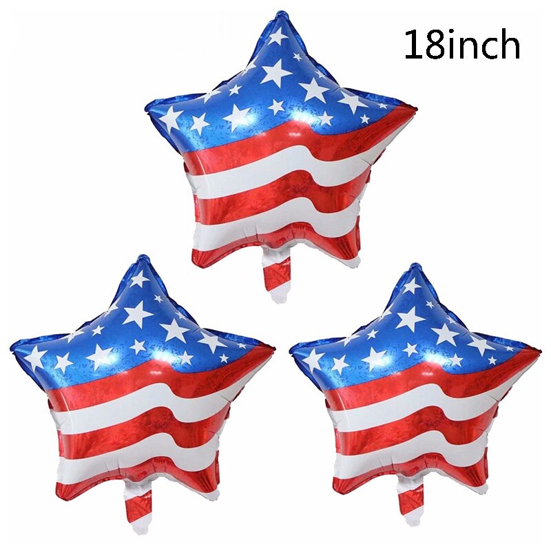 4th of July Red White Blue USA Themed Party Paper Star Streamers Patriotic Glitter Star Garland String Chain Hanging Decorations