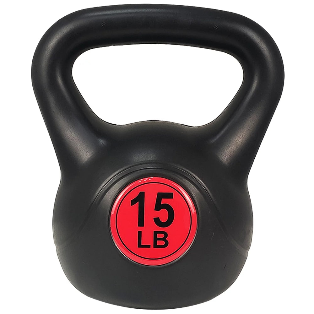 MEIZHI Wide Grip 3-Piece Kettlebell Exercise Fitness Weight Set, Include 10 Lbs., 15 Lbs., 20 Lbs. Kettlebell