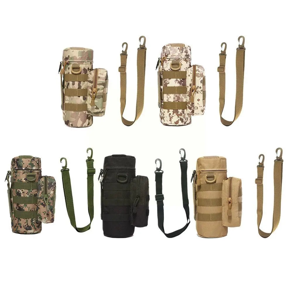 Outdoor Tactical Military Molle Water Bag Holder Bottle Pouch Camping Shoulder Hiking Bag Bottle Travel Water Fishing U3G2