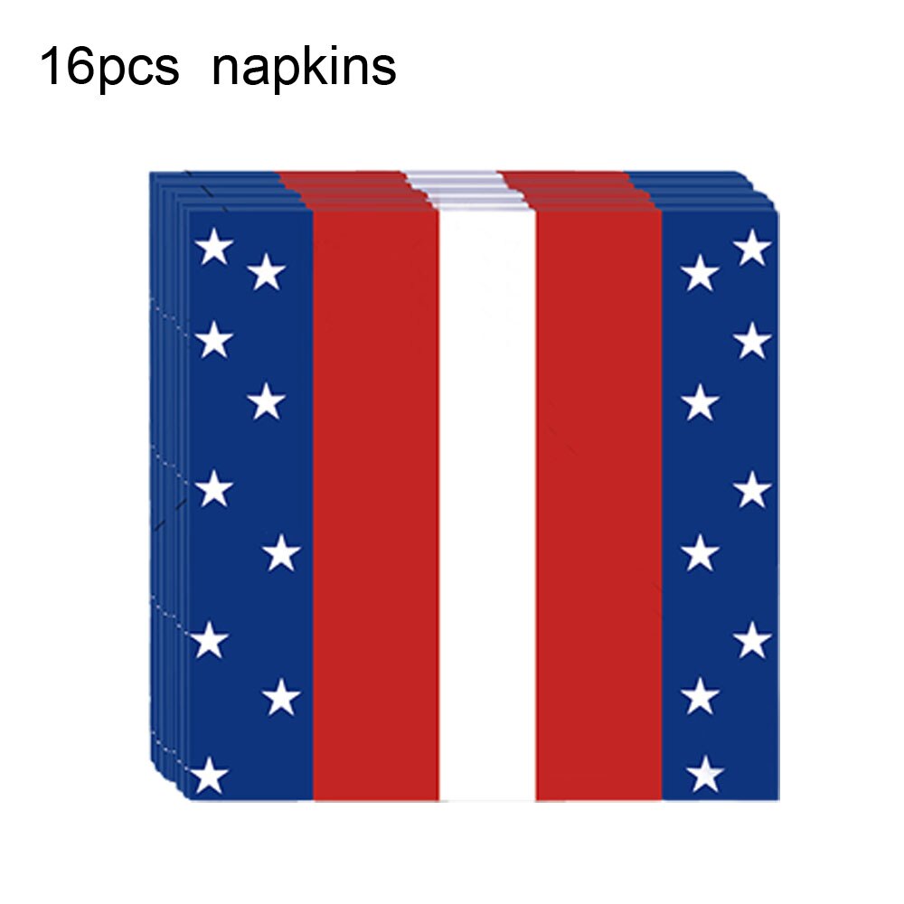 Usa Party Decoration 4th Of July Independence Day Supplies Banner Plate Napkins For Patriotic Party Supplies Memorial Day Decors