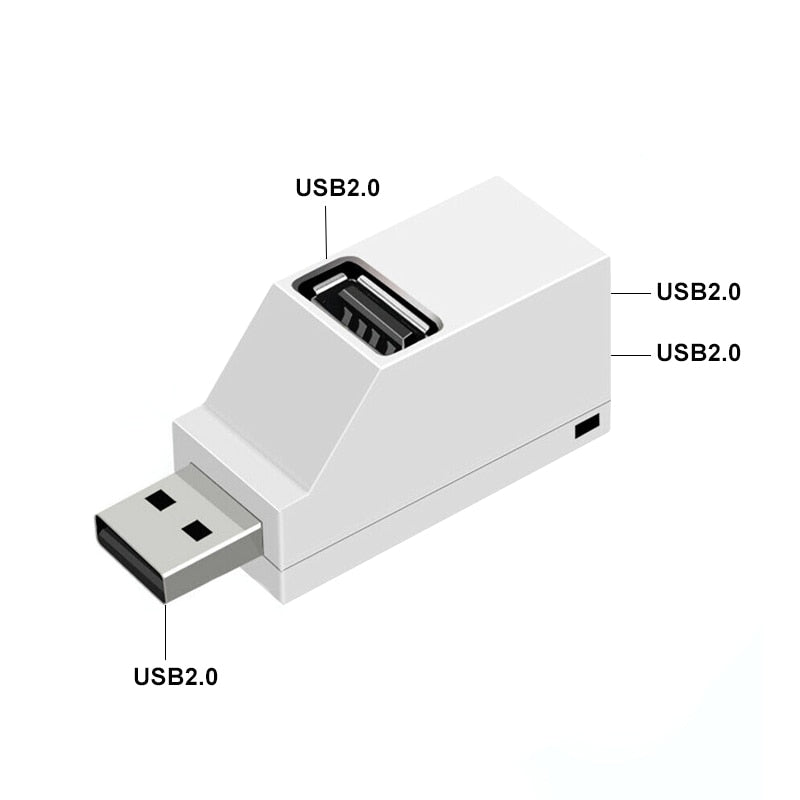 USB 3.0 Hub 3 Ports Portable Fast Data Transfer USB Splitter for Computer Laptop Docking Station 2.0 Hub Adapter PC Accessories