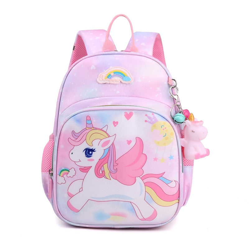 New Unicorn Backpack For Girls Cartoon Pink Princess School Bags Kids Satchels Kindergarten Bookbag Mochila Infantil Escolar