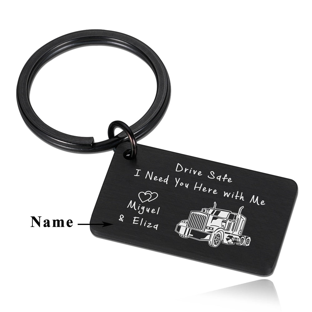 Fathers Day Ride Safe Keychain Biker Motorcycle Keyring Gift for Him Boyfriend Husband Dad Couples Gifts for New Driver Biker