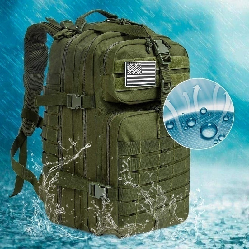 30L/50L 1000D Nylon Waterproof Trekking Fishing Hunting Bag