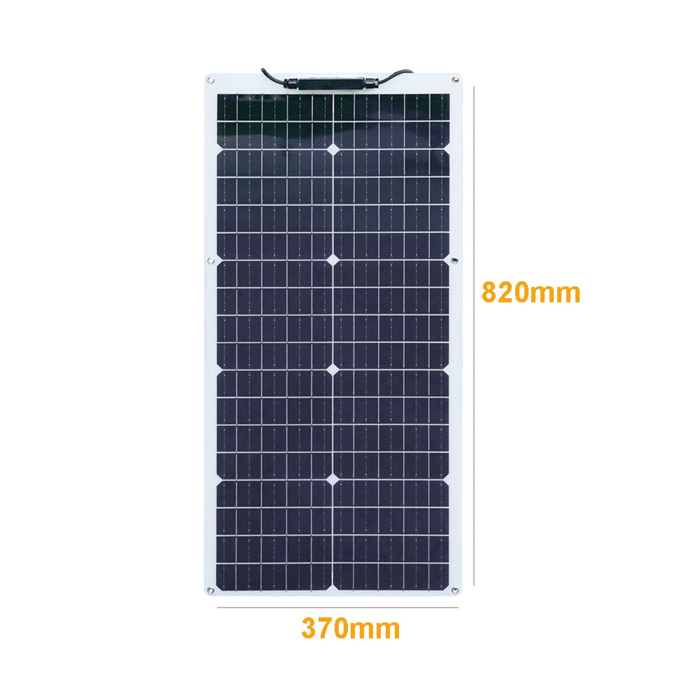 50w solar panel 12v battery charger kit high efficiency monocrystalline waterproof with 12v 24v 10A controller for car RV camper