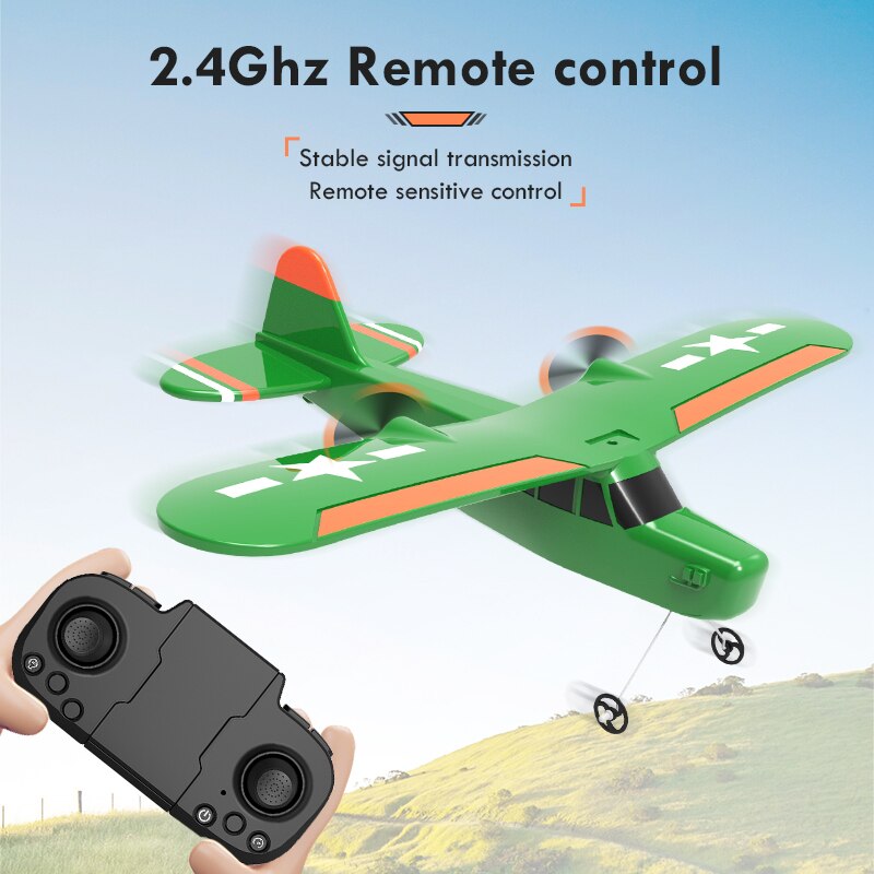 RC Dron 0583 Remote Control Airplane Stealth Bomber 2.4G 2CH Wingspain Beginner Electric RC Aircraft Outdoor Children‘s Day Gift