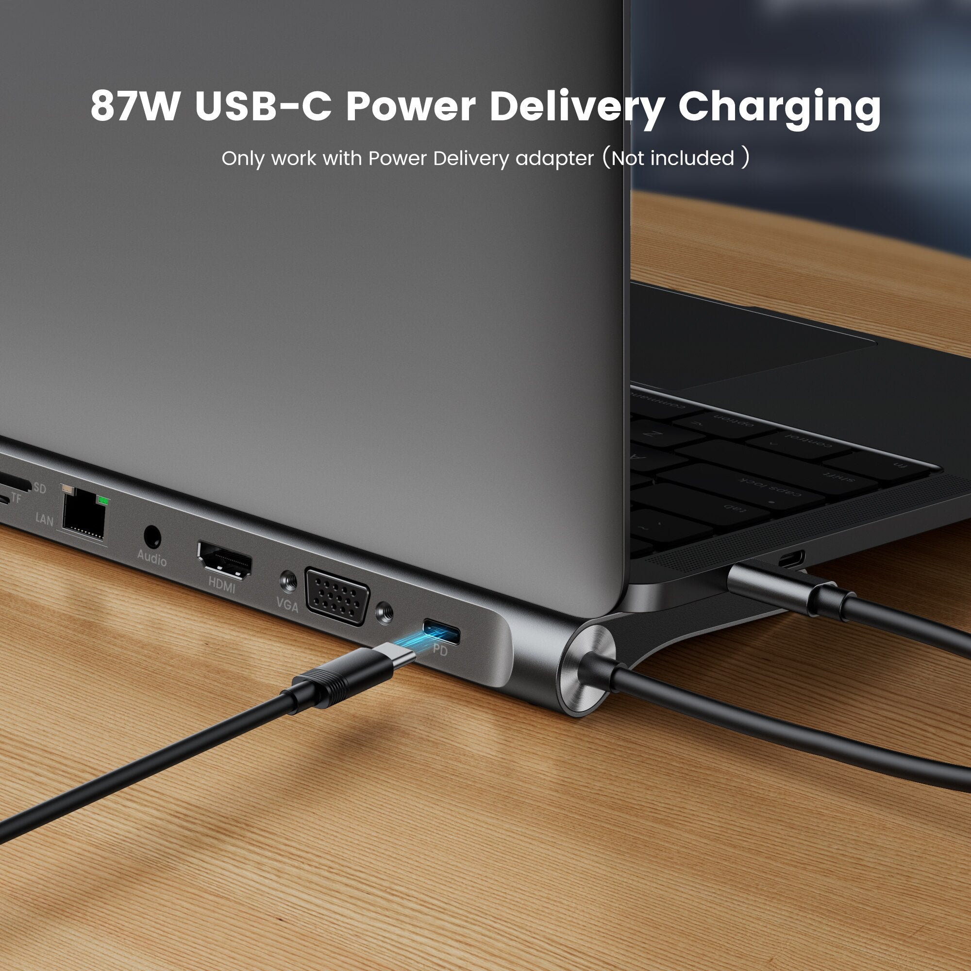 محطة إرساء Usb c Usb Hub 3 0 Type C إلى Multi Usbc 3.0 Splitter Otg Hdmi RJ45 Micro Sd قارئ البطاقات محطة قاعدة لأجهزة الكمبيوتر المحمول