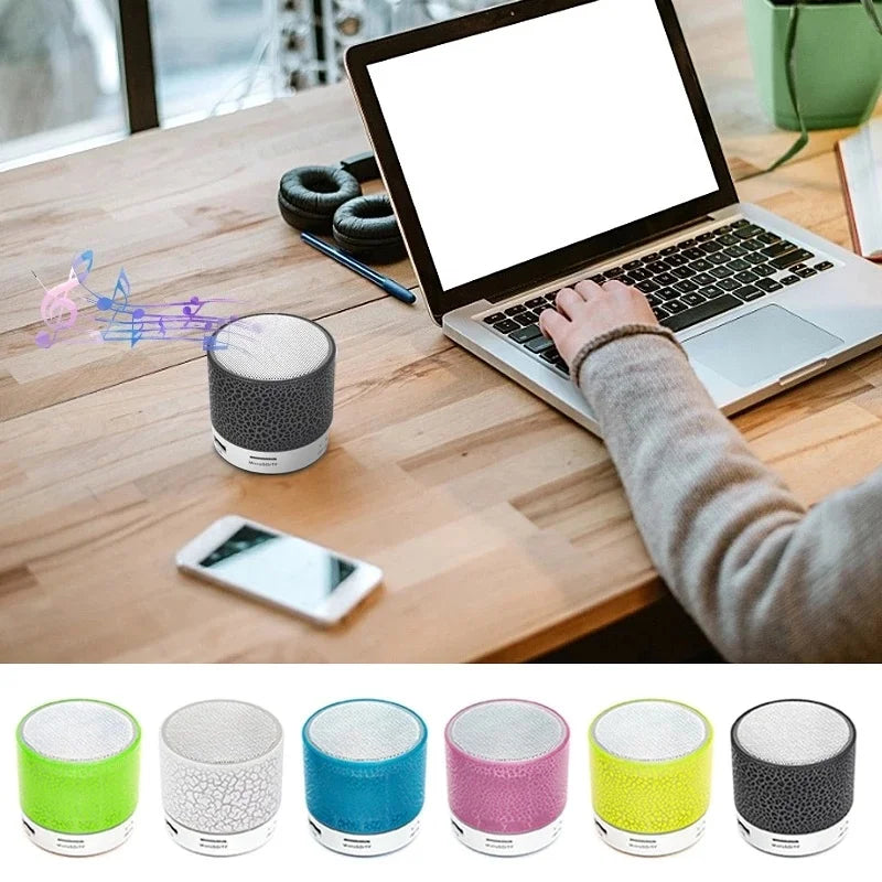 LED Light Crack Wirless Bluetooth Speaker Outdoor Sound Box Small Protable Speaker for All Smartphones MP3 Music Sound Column