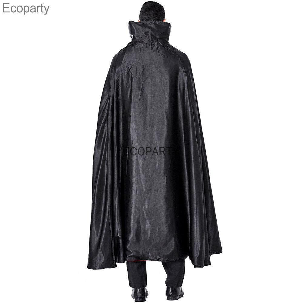 Halloween Man's Vampire Cosplay Costume Classic Movie Count Dracula Role Uniform Long Cloak Suit Carnival Easter Fancy Outfits