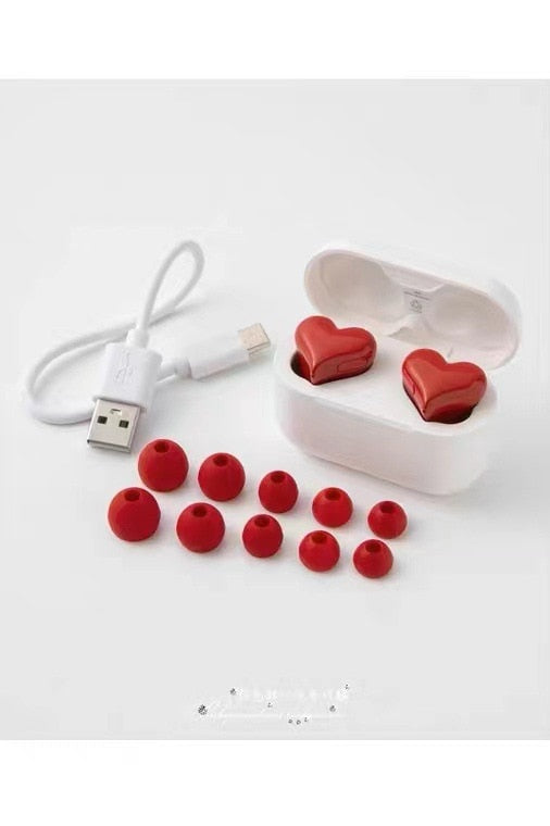 New Original Bluetooth Wireless Headphones Heart Shaped Earphones woman Earphone High Quality Heart Earbuds Girl Gift