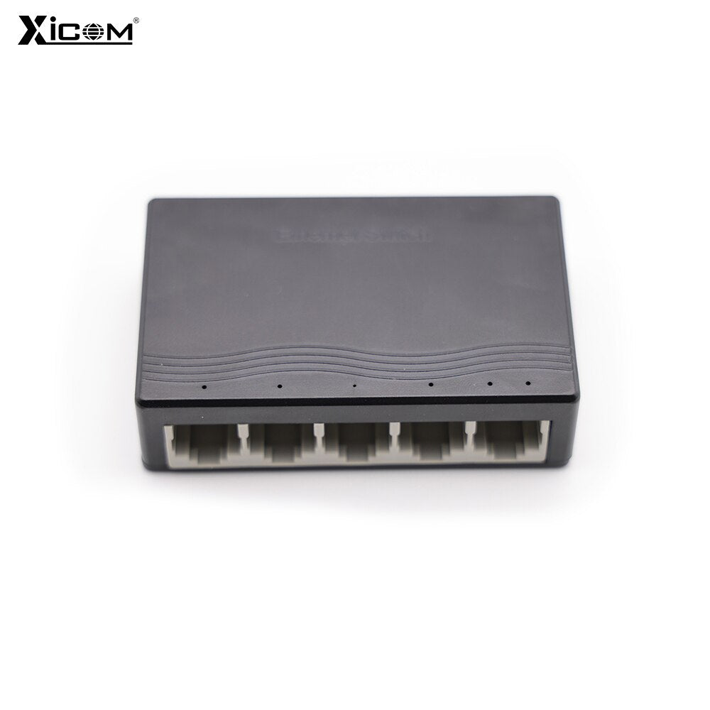 5 Ports/8 Ports 100Mbps RJ45 Fast Network Switch Ethernet Smart Switcher Hub with EU/US Adapter Mini Network Switch