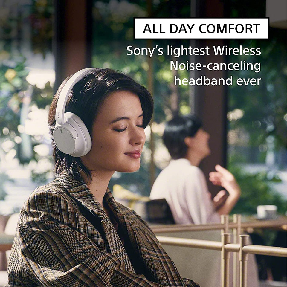 Sony WH-CH720N Noise Canceling Wireless Headphones Bluetooth Over The Ear Headset with Microphone Built-in, Black/White/Blue