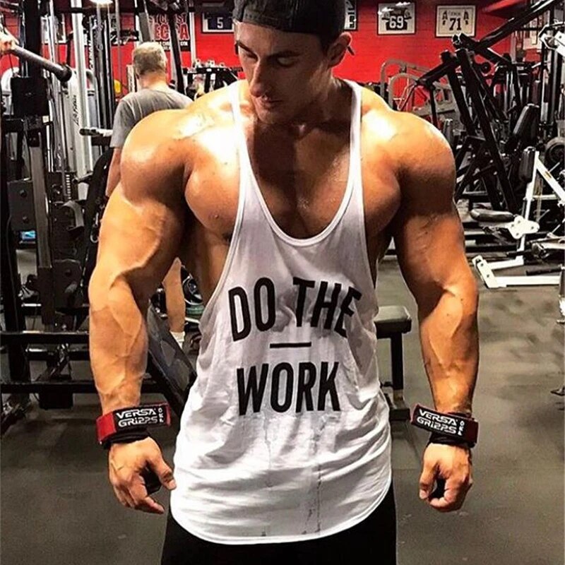 Gyms Workout Sleeveless Shirt Stringer Tank Top Men Bodybuilding Clothing