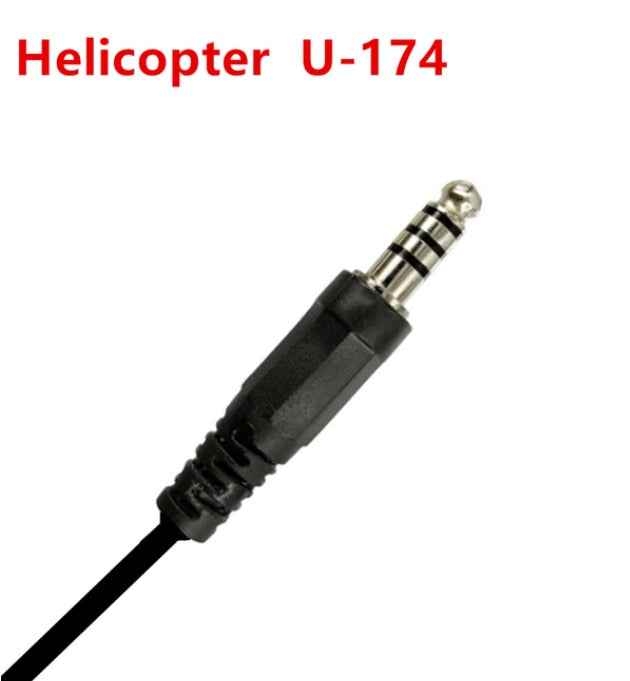 Pilot Aviation headset Adapter, adjustable microphone stick and 3.5mm Connector to Various aircraft david clark headset