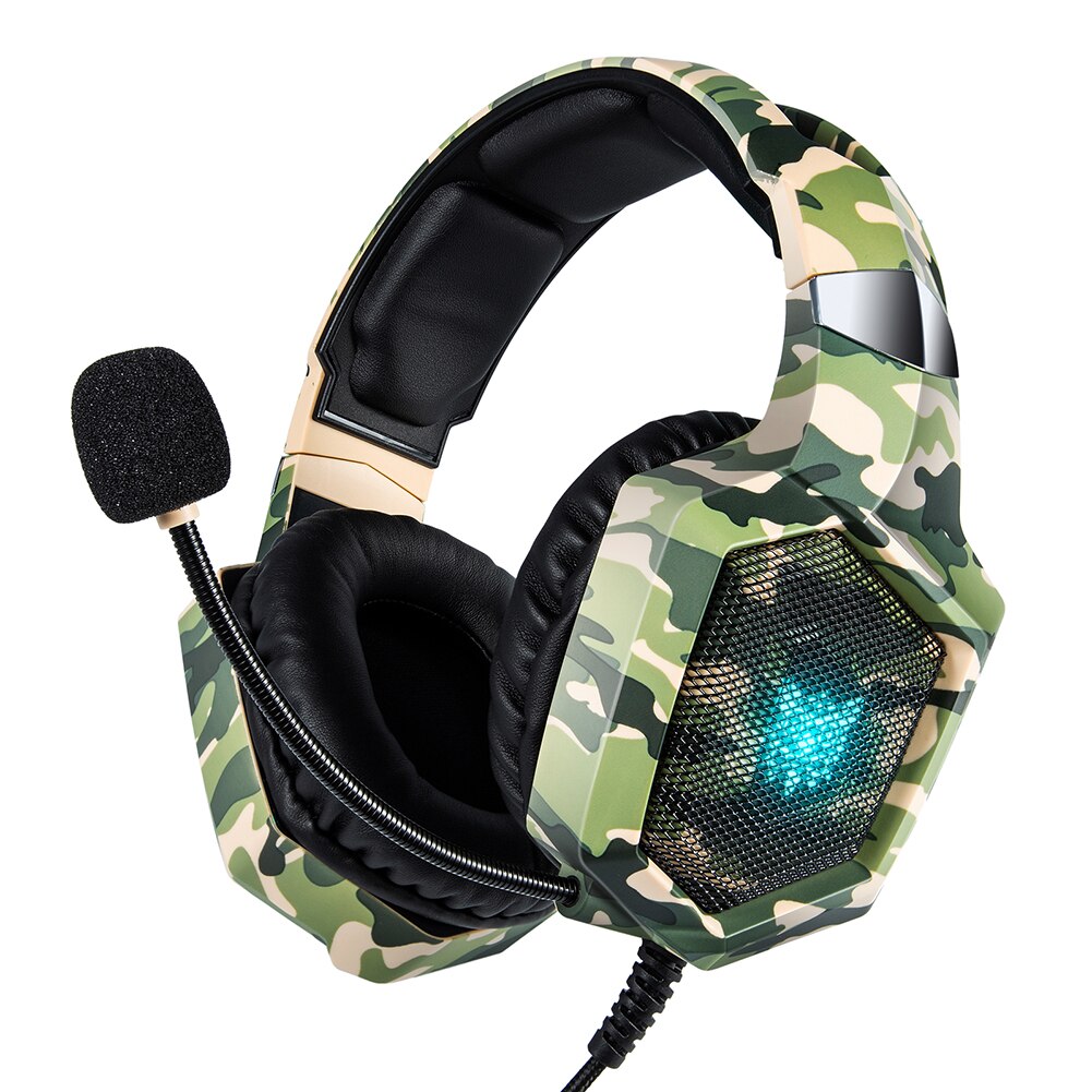 Camouflage Mouse Keyboard Headset Three Piece Set Keyboard Mouse Headset Combo with Microphone Computer Accessories for Gamer