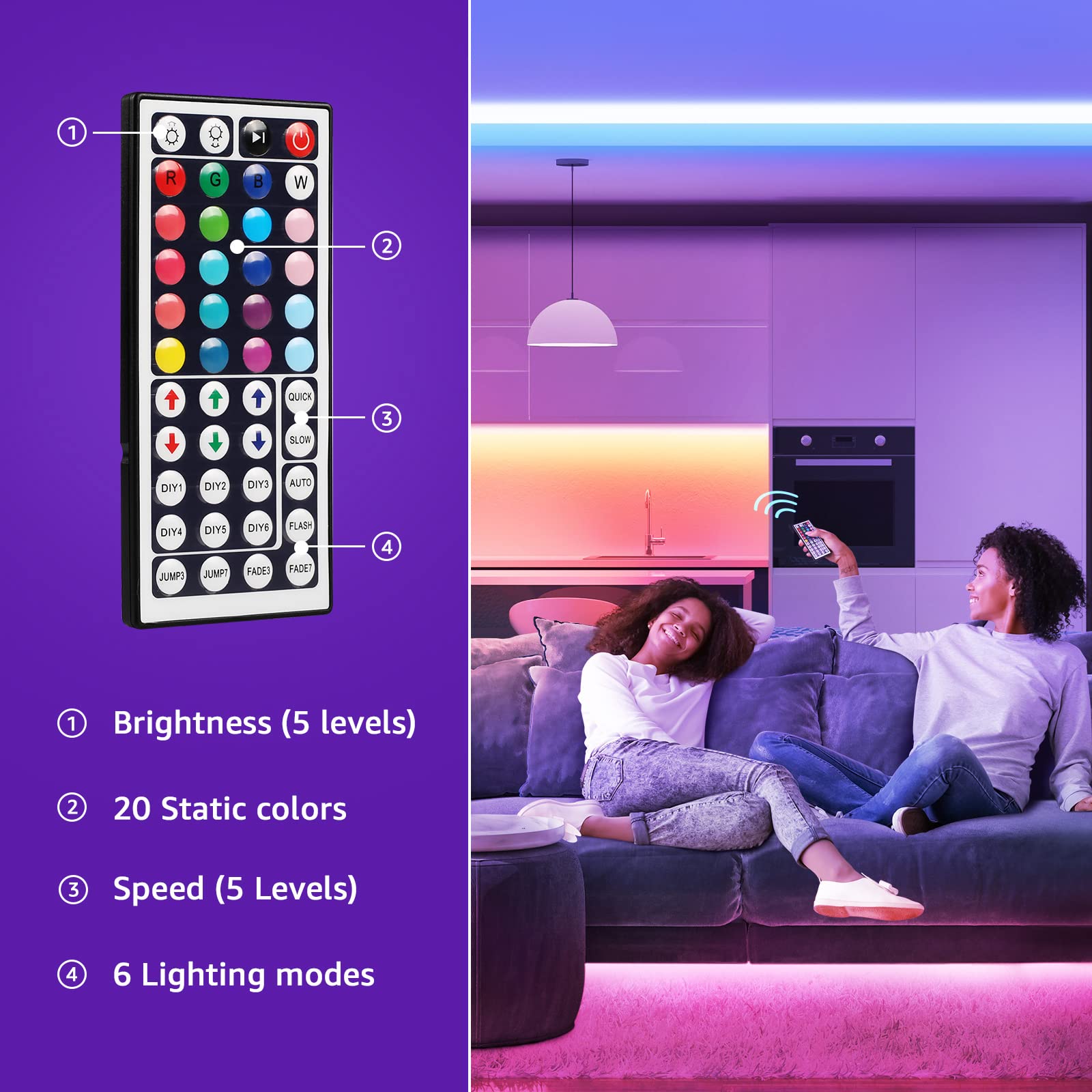 LED Strip for Room Decoration TV Backlight Bluetooth Remote LED 1m 2m 3m 4m 5m RGB Tape LED Strip Light 5050 Color for Christmas