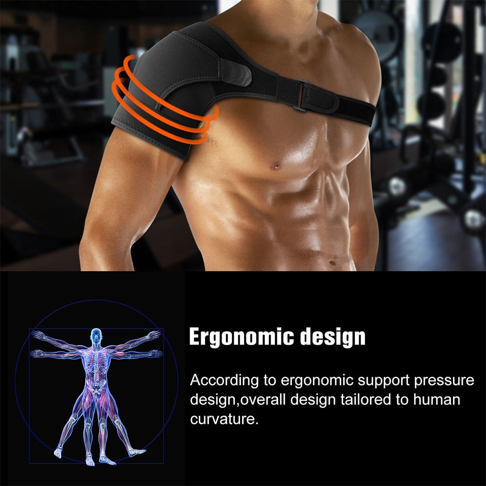 new  Adjustable Left/Right Shoulder Support Bandage Protection Shoulder Girdle Joint Pain Sports Training Equipment