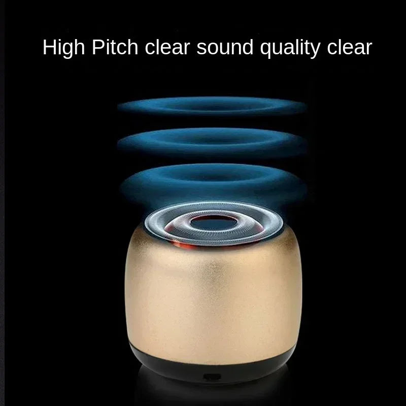 M1 Mini Bluetooth Small Speaker Portable Intelligent One Drag Two Small Steel Cannon Metal Wireless Bluetooth Sound Subwoofer