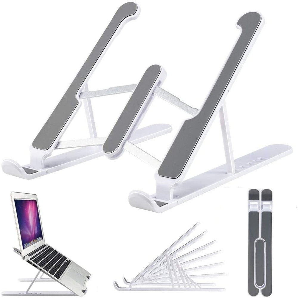 Foldable Laptop Stand Portable Notebook Support Base Holder Adjustable Riser Cooling Bracket for Laptop &amp; Tablet Accessories