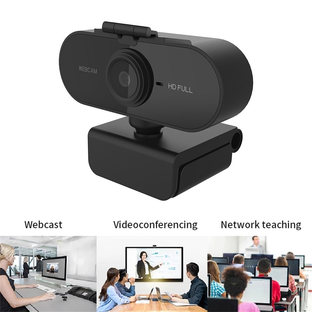 Webcam 1080P Full HD Web Camera With Microphone USB Plug Web Cam For xp2 vista win7 win8 win10 MAC Os Linux Computer System