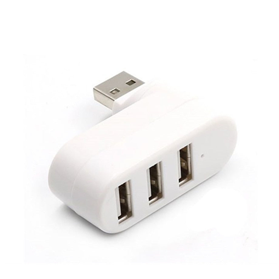 PzzPss 3 Port Multi 2.0 USB HUB Mini USB Hub عالي السرعة تدوير الفاصل محول لأجهزة الكمبيوتر المحمول المحمول لملحقات جهاز الكمبيوتر الشخصي