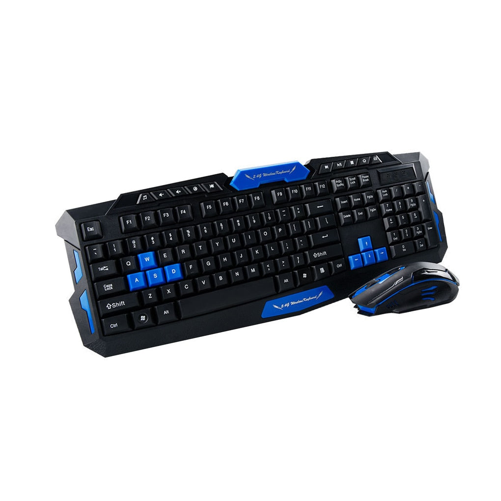 Gaming Keyboard Mouse Set 2.4G Laptop PC Waterproof Wireless Keypad Home Office Computer Accessory Work Clicking