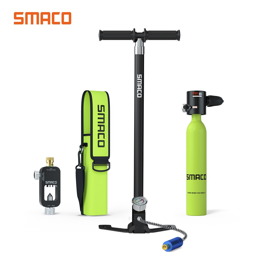 Smaco Mini Scuba Tank Diving Gear Scuba Diving Equipment Portable Mini Dive Tank Oxygen Cylinder Refillable Pony Air Up Bottle