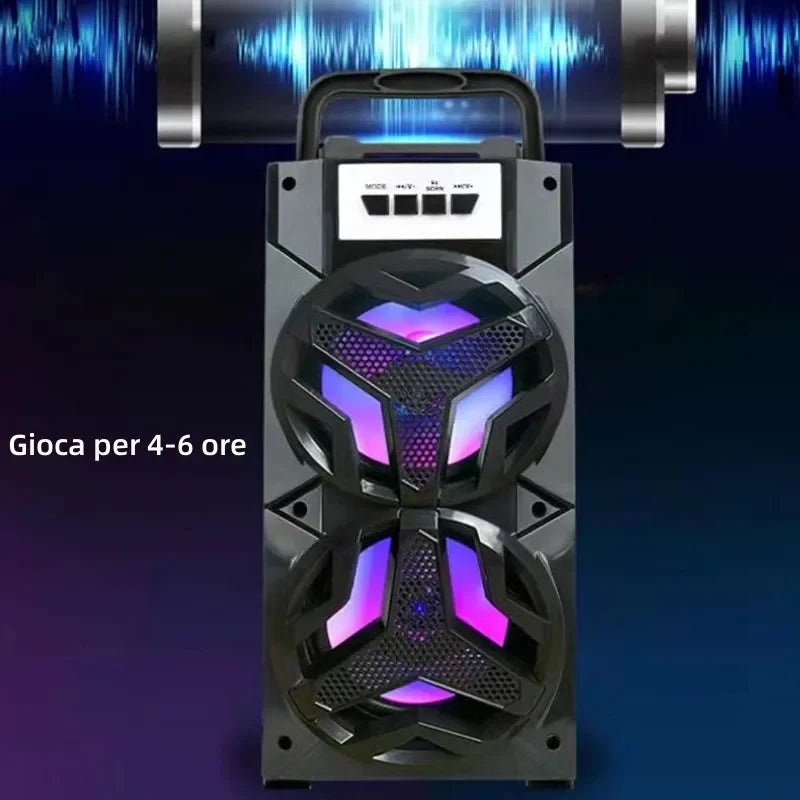 Wireless Bluetooth Speaker Portable Karaoke Outdoor Speaker Wireless Large Home Theater Bluetooth Party Speaker Wired Microphone